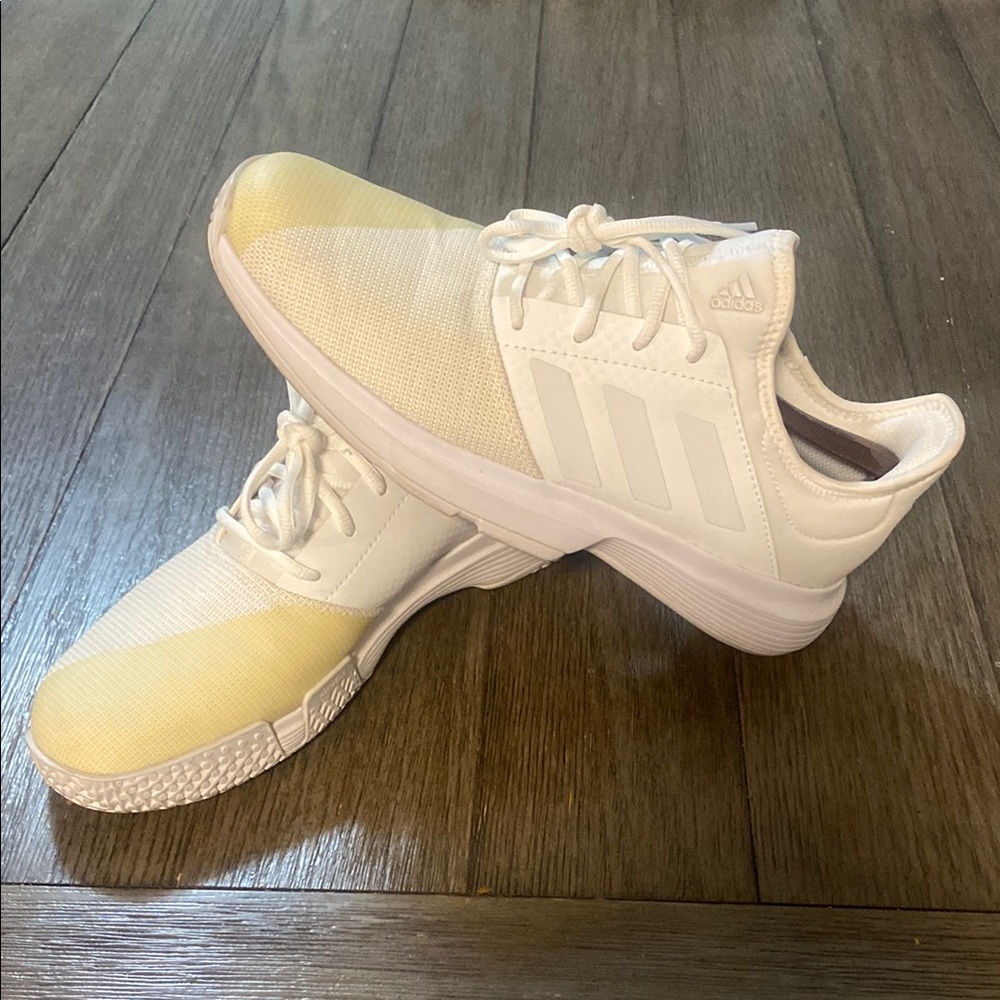 Adidas Game Court White and Cream Sneakers